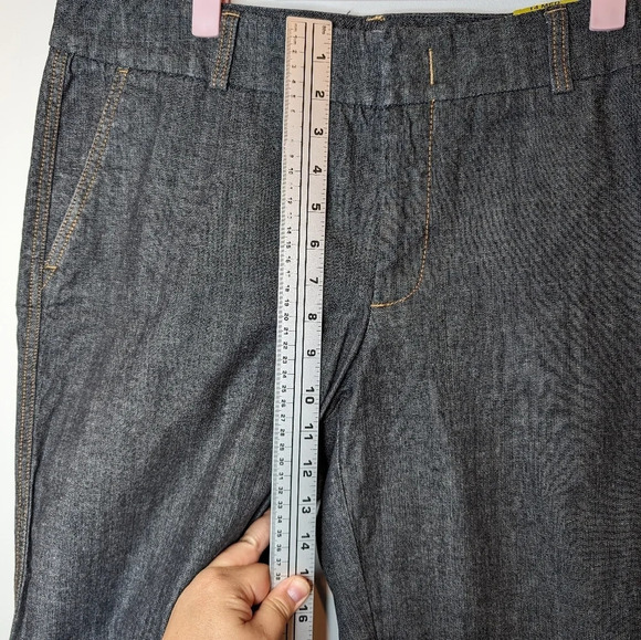 NWT Dockers Low Rise Slightly Curvy Iconic Khaki Grey Wash Denim Trouser Pant 14 - Picture 9 of 12